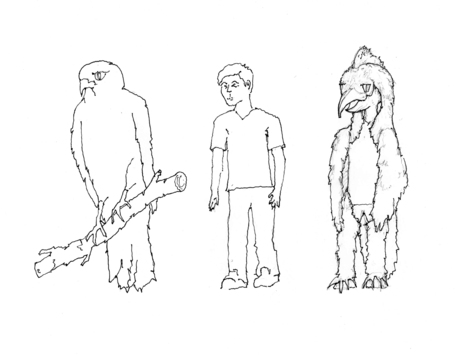 Art Buddies /// Hawk Costume