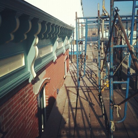 In Construction: Exterior Painting and Color Consultation for 51 Kent Cafe.