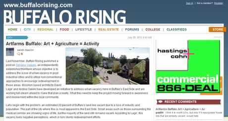 Artfarms Buffalo: Art + Agriculture = Activity http://www.buffalorising.com/2012/07/artfarms-buffalo-art-agriculture-activity.html