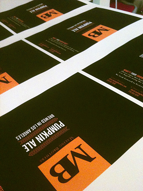beer labels coming off the printer... 