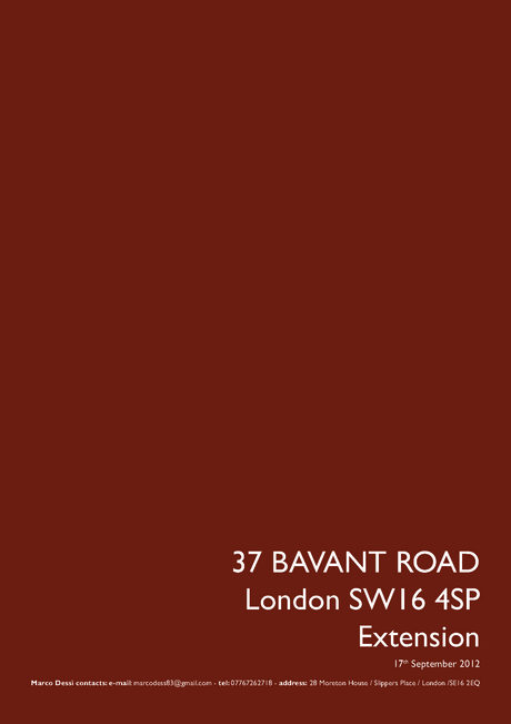 Bavant Road refurbishment and expansion