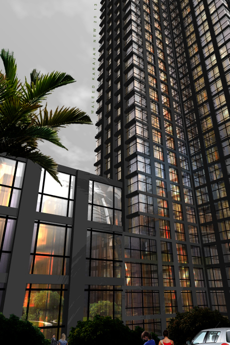 Hotel 3d design for my friend an Architect