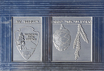 Milling with the CNC machine aluminum panels for the National Park Sevice
