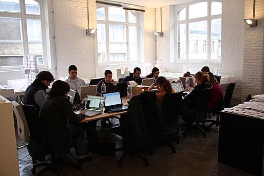 Students at work