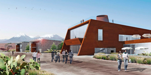Exterior view of the new Kouvo & Partanen-designed ALMA Hotel Residence, with the main building in the front and dormitory modules in the back (Image: ALMA (ESO/NAOJ/NRAO), Kouvo&Partanen)