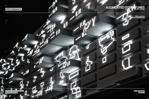 Augmented Structures v2.0 by Refik Anadol and Alper Derinbogaz at the Istanbul Design Biennial 2012