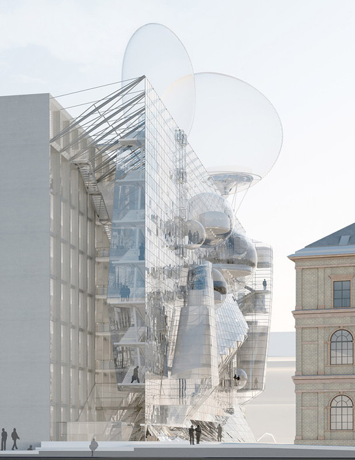 Competition-winning design for the University of Applied Arts Vienna by Wolfgang Tschapeller (Image: Wolfgang Tschapeller)