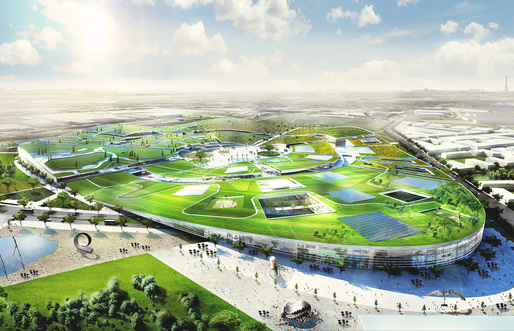 Aerial view of the winning EuropaCity design by BIG, Tess, Transsolar, Base, Transitec, and Michel Forgue (Image: BIG)