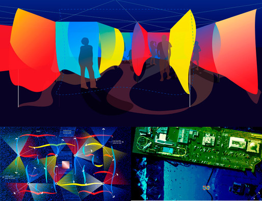 Beach Maze. (Proposal for Glow Festival in Santa Monica, CA, 2010)