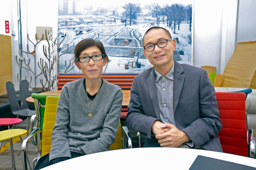 Kazuyo Sejima mentor and Yang Zhao protégé. Tokyo, Japan, 2012 (Photo: Rolex/Hideki Shiozawa)