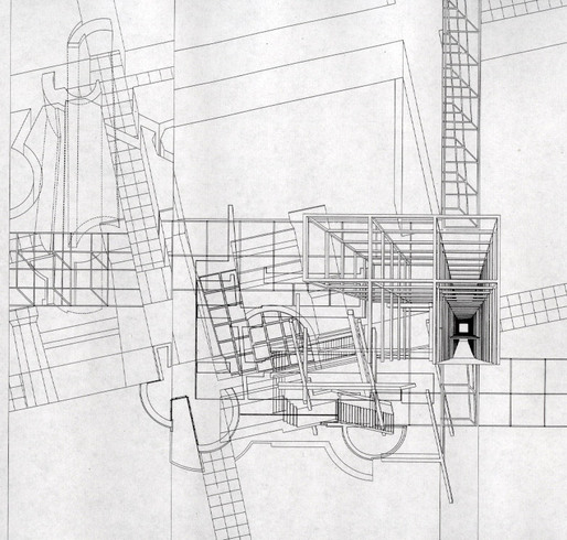 Peter Eisenman, Wexner Center for the Arts, Collage