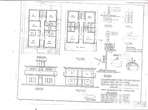 The original architectural plans for the house in Abbottabad, Pakistan where Osama Bin laden was found and killed last week, as obtained by The Independent. 