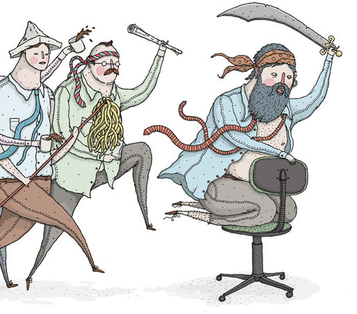 To all desperate worker-drones: Try a little swashbuckling Illustration: David Galletly