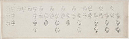 Peter Eisenman, axonometric sequence of diagrams