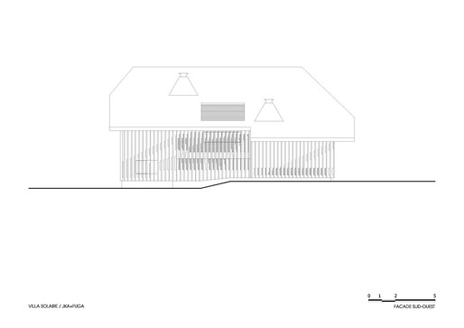 ELEVATION: Southwest façade