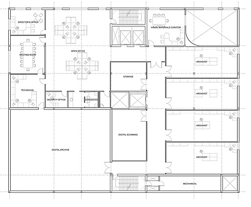 2nd Floor Administrative and Archivist Offices