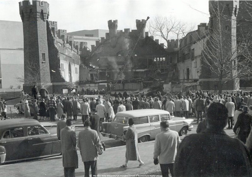 Armory demolition, 1959 (historical photos from the archives at The Ohio State University Knowlton School of Architecture Digital Library)