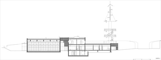 Longitudinal section (Image: Álvaro Siza Vieira)