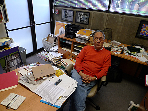 Michael Woo in his office