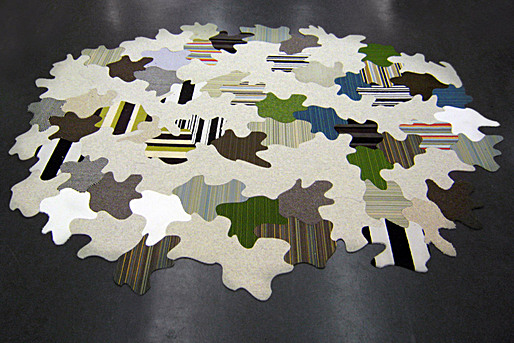 Tessellated Floorscape, waterjet-cut rug; Igor Siddiqui / ISSSStudio, produced in collaboration with by Aronson’s Floor Covering, New York, NY