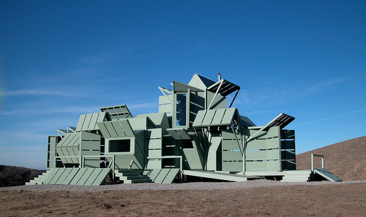 The realized M-House, built in 2000 in Gorman, near Los Angeles, CA