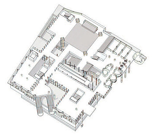 Axonometric at Garden level
