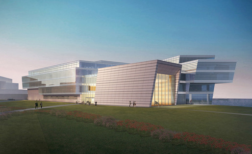 West view of Northwestern University’s Bienen School of Music by Goettsch Partners (Image: Goettsch Partners)