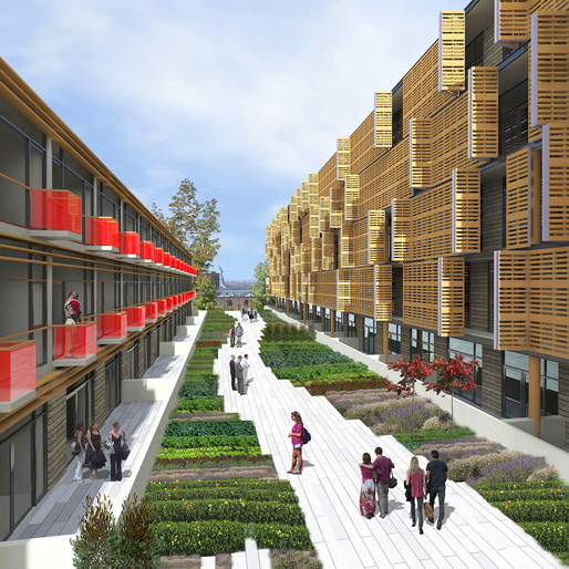 Rendering of Samuel Pitnick's design for The Habitat @ Red Hook (Image: Samuel Pitnick)