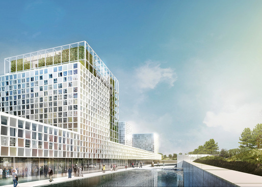 Rendering of the schmidt hammer lassen-designed International Criminal Court in The Hague which broke ground yesterday (Image: schmidt hammer lassen architects)