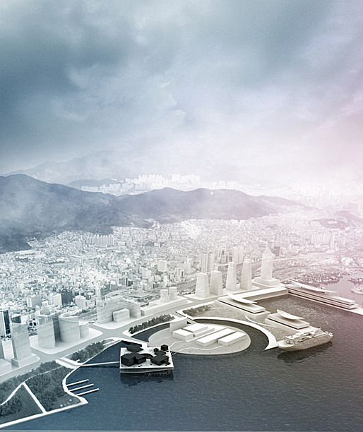 Second prize-winning entry in the student category for the new Busan Opera House by the team from Columbia University