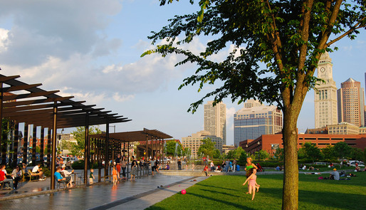 Boston's North End Parks designed by Gustafson Guthrie Nichol and Crosby Schlessinger Smallridge (Courtesy of GGN)