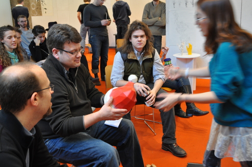 John Eberhardt during a Viz III critique