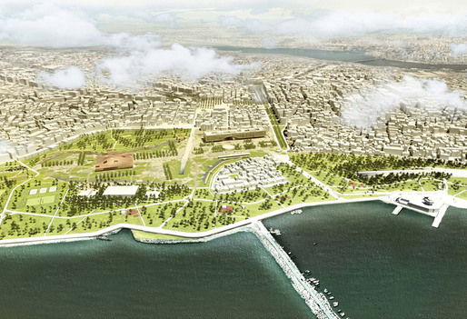 Detail from the design board of Cafer Bozkurt Architects & Mecanoo Architects