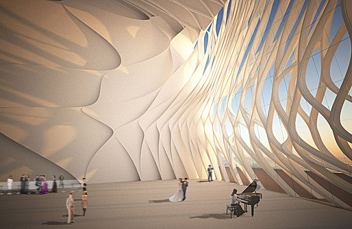 Competition entry for the new Busan Opera House by Orproject (Image: Orproject)
