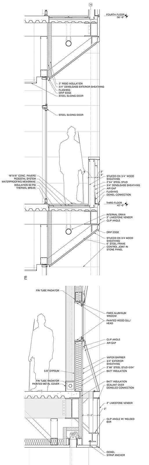 Wall Section at office balcony
