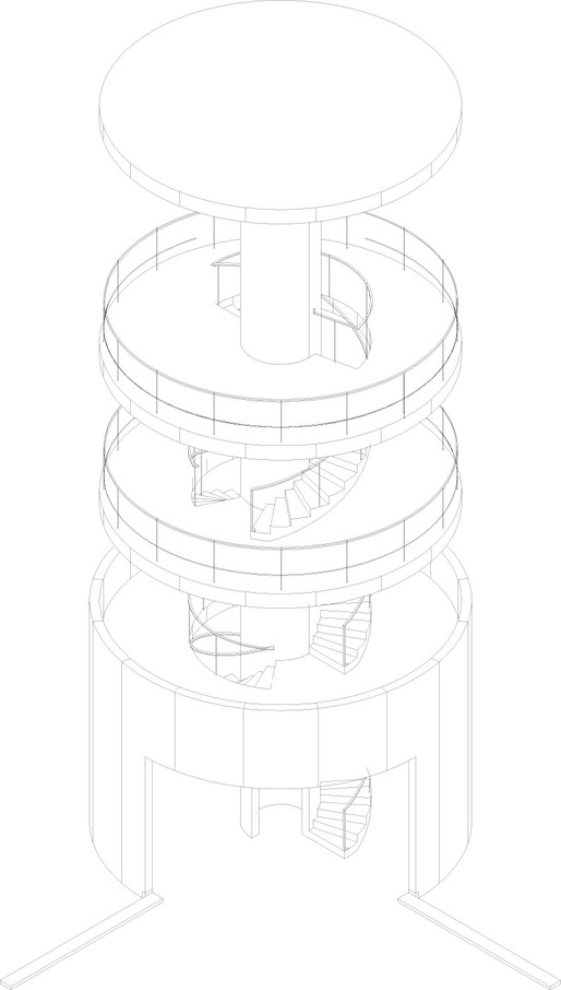 Tower axo (Image: Álvaro Siza Vieira)