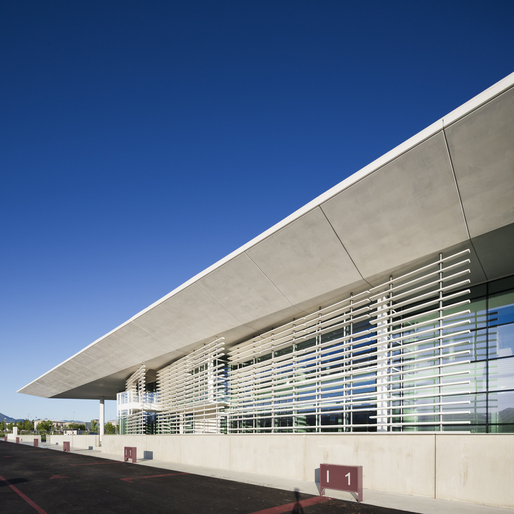 Italcementi i.lab north facade with prefabricated concrete screen - Copyright Scott Frances - OTTO