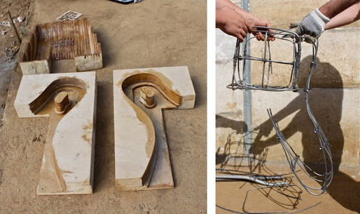 Mold + metal reinforcement for the caballito 