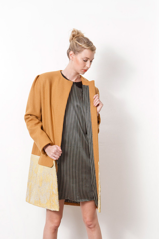 Fall/Winter 2011 Collection – felted wool coat dipped in concrete