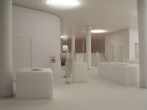 The gallery mezzanine level is the only venue for displaying material from the archive to the public.