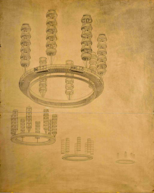 Georgy Krutikov's "Flying City"