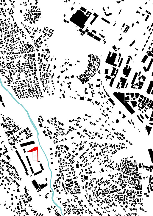 Football for Hope Centre , Figure Ground Map. Courtesy of Killian Doherty