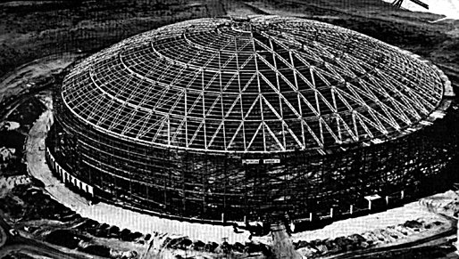 The Astrodome's bones (from the Save the Astrodome facebook page)