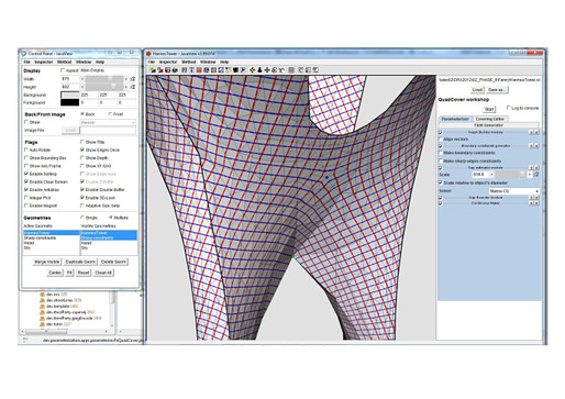 Quad cover function in JavaView. (© DRX Team)