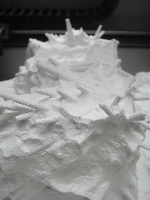 3d printed model / branching algorithm (Photo: Architectural Association)