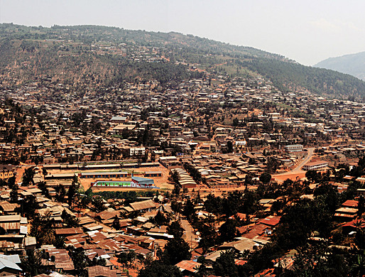 Football for Hope Centre in context , Kimisgara, Rwanda. Courtesy of Killian Doherty
