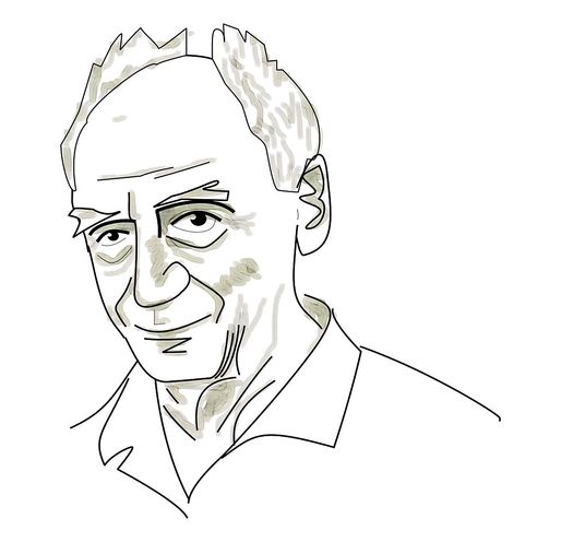 caricature of Paolo Soleri, founder and architect of Arcosanti - uploaded by Simtropolitan via Wikipedia