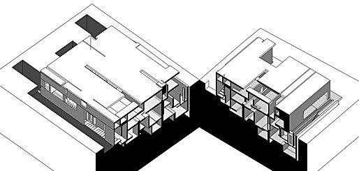split-open axonometric transverse section