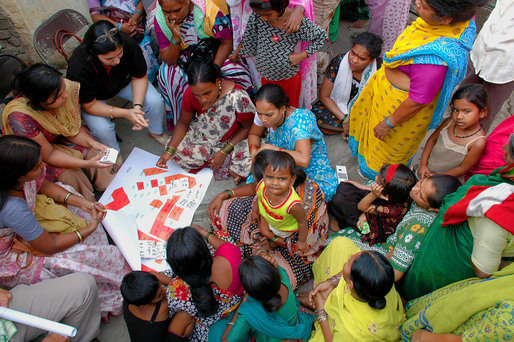 2011 Design Milestone: Design with the Other 90%: CITIES. Depicted project: Shack/Slum Dwellers International, Yerwada slum, Pune, India, 2008-present. (Photo courtesy of SDI)