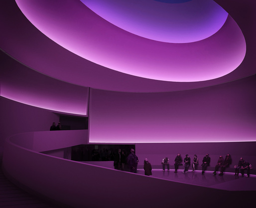 James Turrell: Rendering for Aten Reign, 2013, Daylight and LED light, Site-specific installation, Solomon R. Guggenheim Museum, New York © James Turrell, Rendering: Andreas Tjeldflaat, 2012 © SRGF